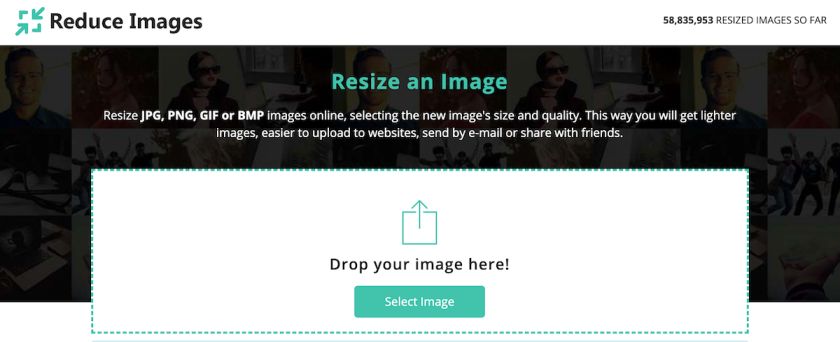 اداة تصغير حجم الصور Reduce Image و هي اداة مختصة بتصغير حجم الصور مجانا