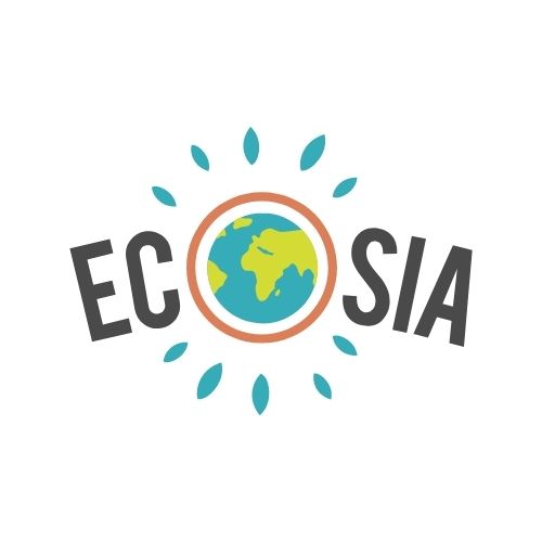صورة محرك البحث Ecosia وهو تاسع اشهر محركات البحث ويسمى أيضا بمحرك البحث لزراعة الاشجار