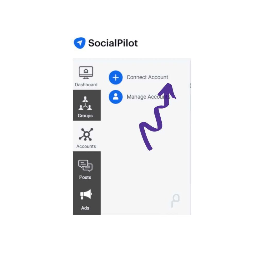 ربط حسابات مواقع التواصل على Socialpilot
