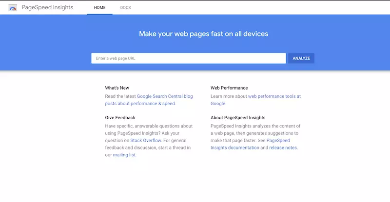 google pages speed insight اداة فحص سرعة صفحات الموقع