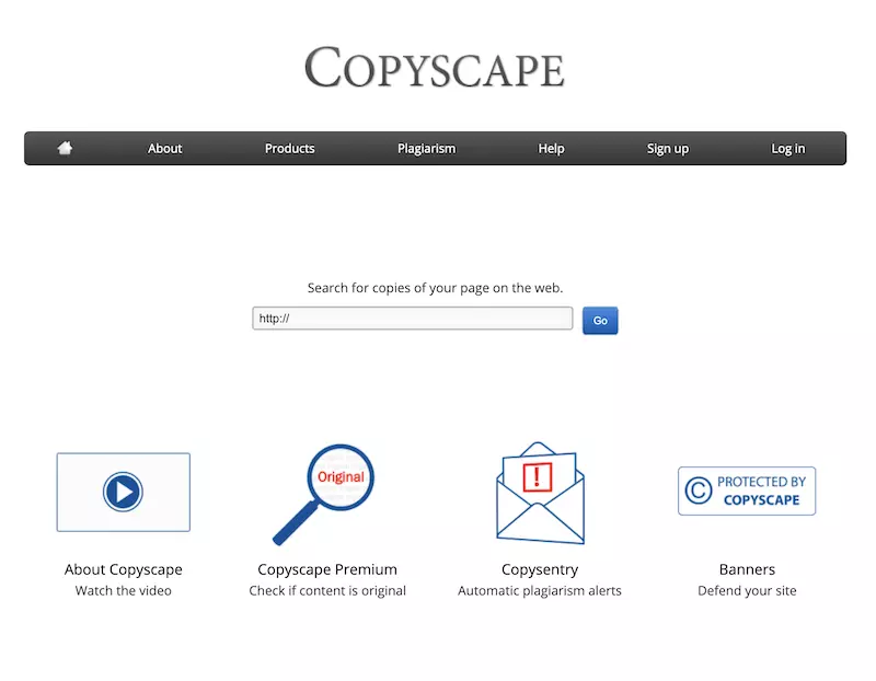 ⁨اداة لاكتشاف المحتوى الأصلى Copyscape⁩
